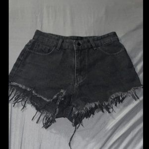 Flare Denim Shorts